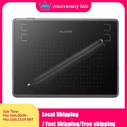 HUION H430P Compact Graphics Drawing Tablet with Battery-Free Pen (Black)