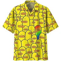 New 3D Animal Ducks Printing Shirts & Blouses For Men Children Fashion Funny Streetwear Short Shirts Women Cute Y2k Clothing Top 2
