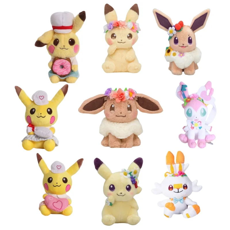 Easter Spring Festival Pokemon Eevee Pikachu Plush Toys Kawaii