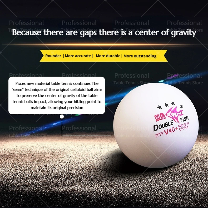 Double Fish Premium 3-Star Table Tennis Ball - Official ITTF Approved