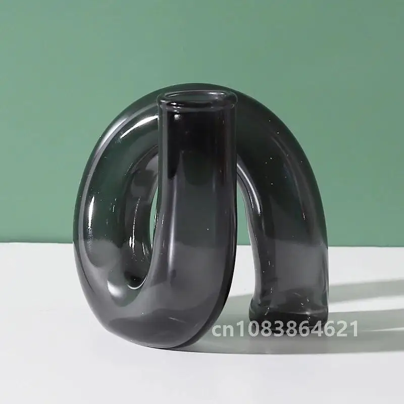 Description Picture 5 of itemGlass Candle Holder Twisted Shape Hydroponics Plant Vase Room Dining Table Accessory Wedding Home Decoration Candlesticks Craft