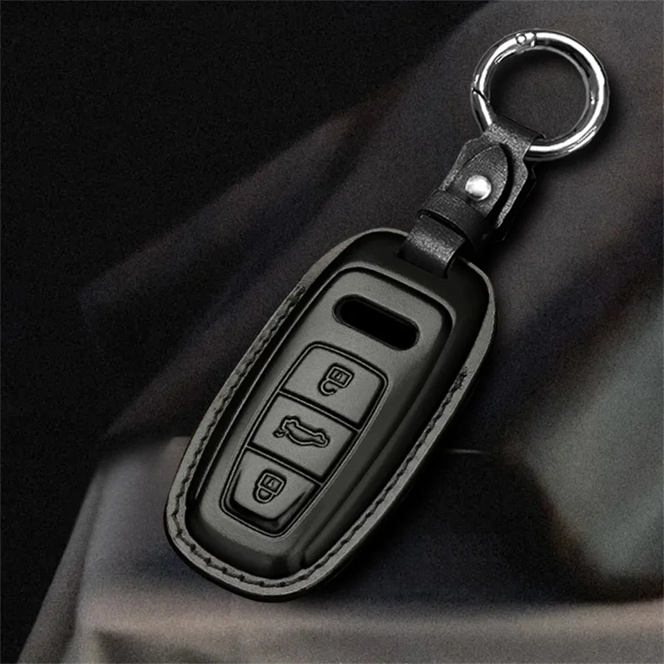 

Чехол для ключей автомобиля, чехол для ключей Audi a1, a3, 8v, a4, b9, a5, a6, c8, q3, q5, q7, tt, аксессуары для ключей, Стайлинг автомобиля, чехол-держатель