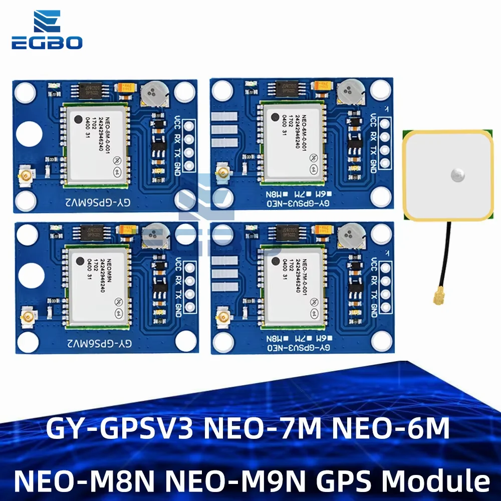 EGBO GY-GPSV3 NEO-M8N NEO-6M NEO-M9N NEO-M7N GPS-Modul für APM MWC Flugsteuerung PX4 Pixhawk V2.4.5 APM2.56 APM 1.65 -3.6V