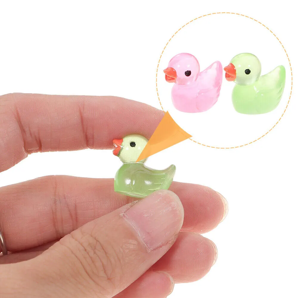 Yellow Duck Ornament Miniature Figures 10/30/50Pcs Tiny Duck Resin Handicraft Micro Landscape Decoration miniature duck figurines miniature ornament ornament crafts miniature figurines resin ornaments resin crafts