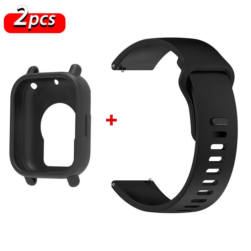 Premium Silicone Strap and Case for Active Smartwatch Bands
