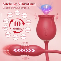 Saugen Klitoris Vibrator Weiblicher Masturbator Vakuum Nippelstimulator Klitoris Sauger mit stoßendem vibrierendem Ei Sexspielzeug für Frauen 2