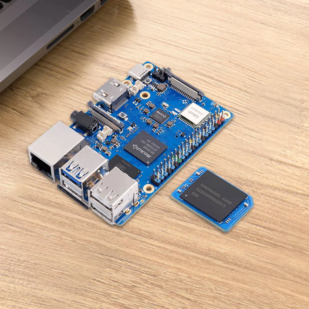 

For Orange Pi 3B WIFI-BT Development Board with EMMC Module Electronics Project Board RK3566 Chip Up To 1.8GHz