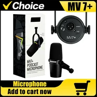 MV7+ Professional Podcast Dynamic Microphone MV7X with USB/XLR Built-in Headphones Connection for Podcasting Game Live Streaming