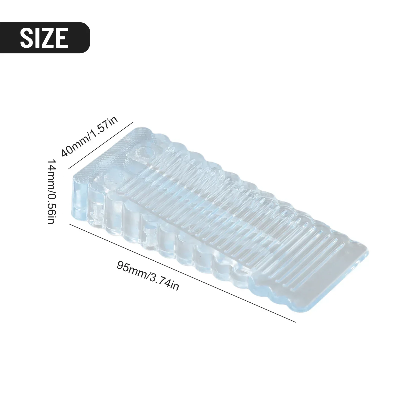 Door Stop Stoppers Block Wedge Doorstops Anti-Collision Safety Door Stopper Home Office Mute Anti Collision Floor Holder