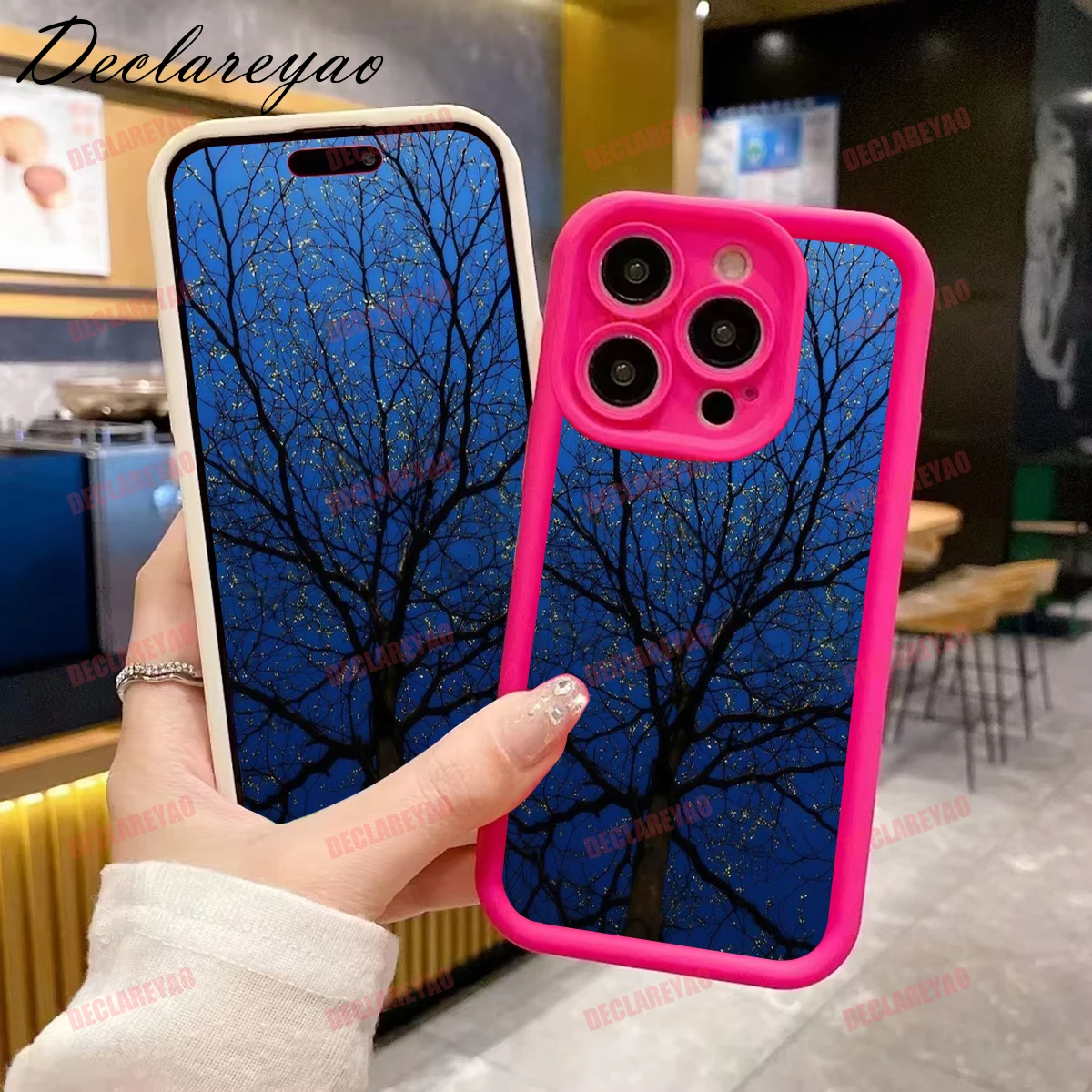 DECLAREYAO Soft Light Slim Matte TPU Shockproof Phone Case