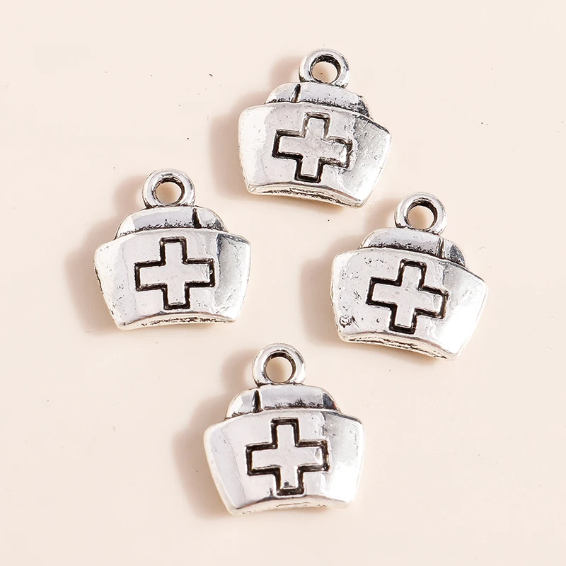 20 Stück 12x13mm Niedliche Mini-Legierungs-Medizinbox-Anhänger für Schmuckherstellung, Halsketten, Ohrringe, Armbänder, Accessoires, DIY-Geschenke