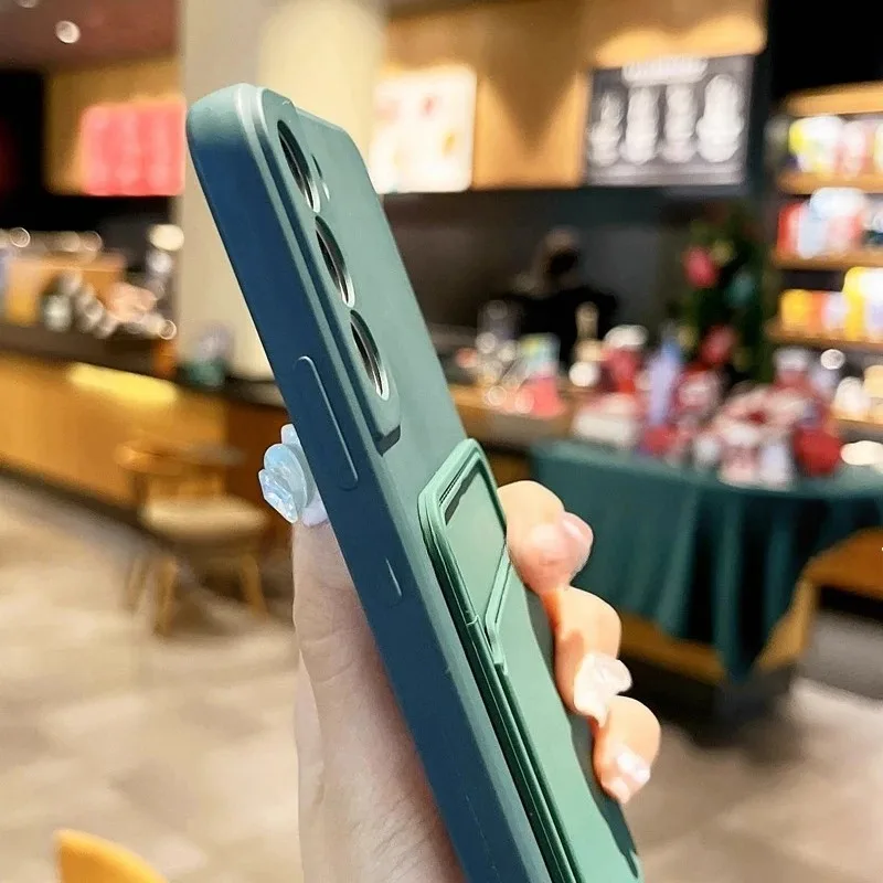 Universal Matte Soft Silicone Card Slot Wallet Holder Cover with Enhanced Protection