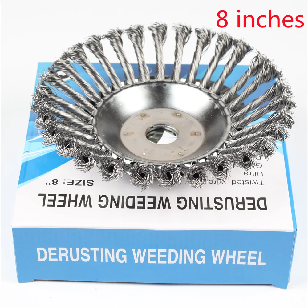 Enhanced Precision Steel Wire Wheel Brush for Lawn and Garden Trimming