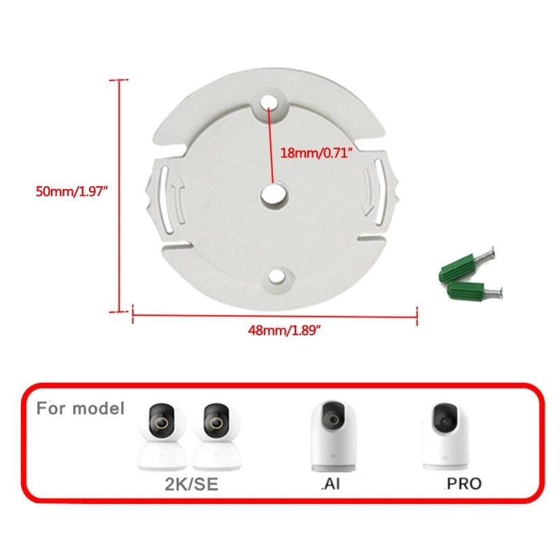 Security Camera Mount Bracket ABS Indoor Outdoor Wall Mount For CCTV Security Dome Camera No Drilling camera holder camera holder stand security camera stand security camera bracket security wall mount bracket security camera mount camera mounting base camera mount panel