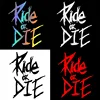 Ride or Die Bike Frame Stickers Bicycle Top Tube Waterproof Decals for MTB Bicycle Decorative Frame Bike Motorcycle Accessories 1