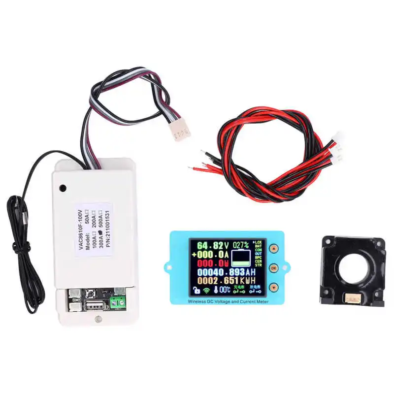 

2.4in Color Screen Voltammeter Wireless Voltmeter ABS PCB Multifunctional Voltammeter Tester