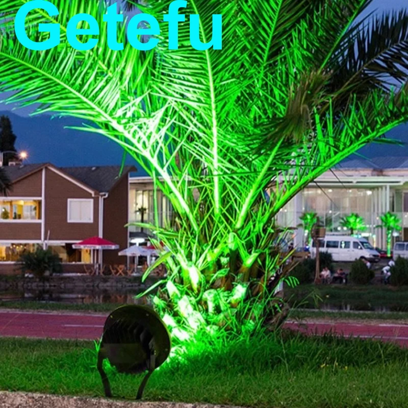 Description Picture 3 of itemLED Landscape Lighting 12W18W 24W Outdoor Flood lights Spike Spotlight DC12V110V 220V Garden lamp RGB LED Lawn light Tree lamp