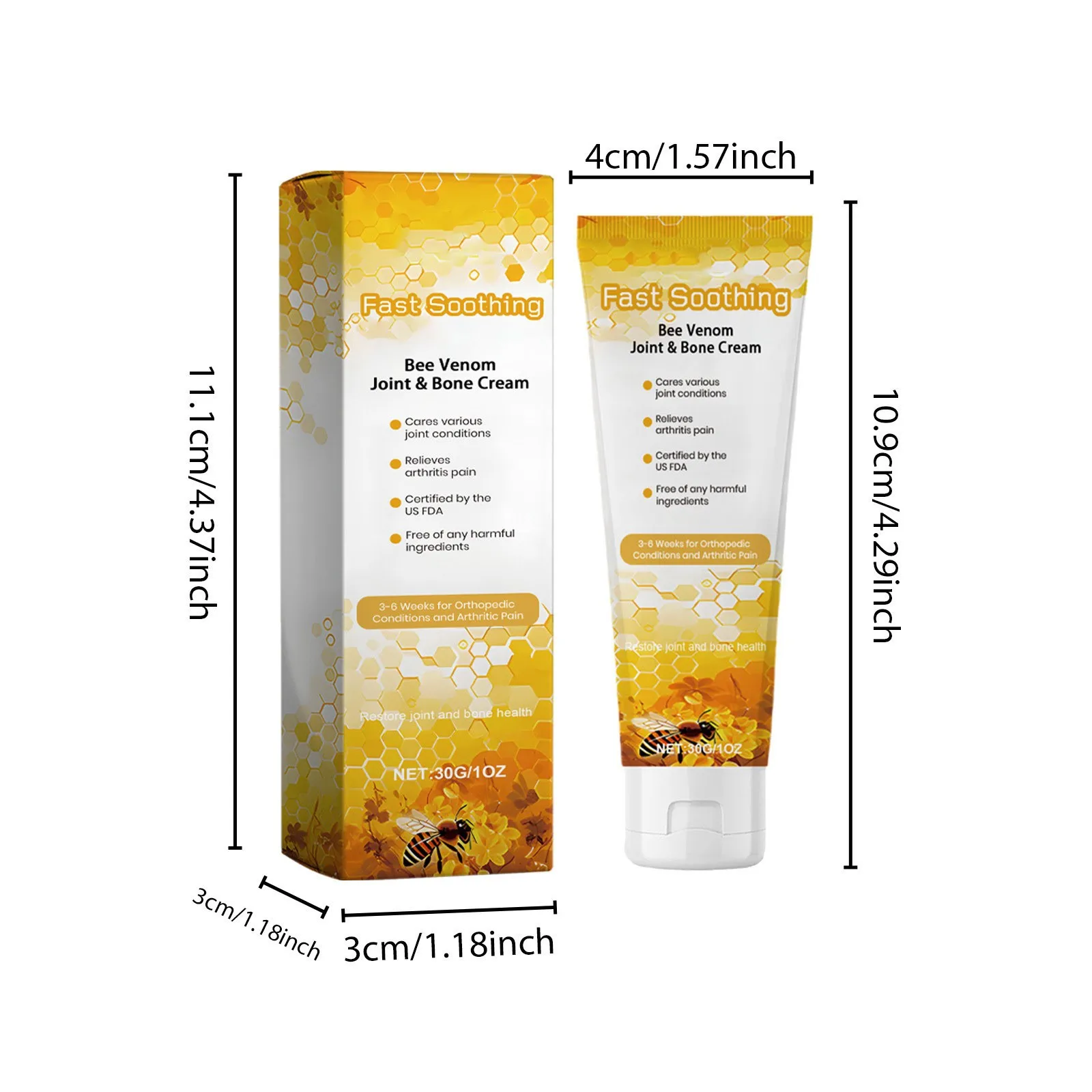 Bee Venom Bee Joint Soothing Gel Professional Treatment Gel Relieve Joint Soreness Cream Soothing Ointment Body Care Gift