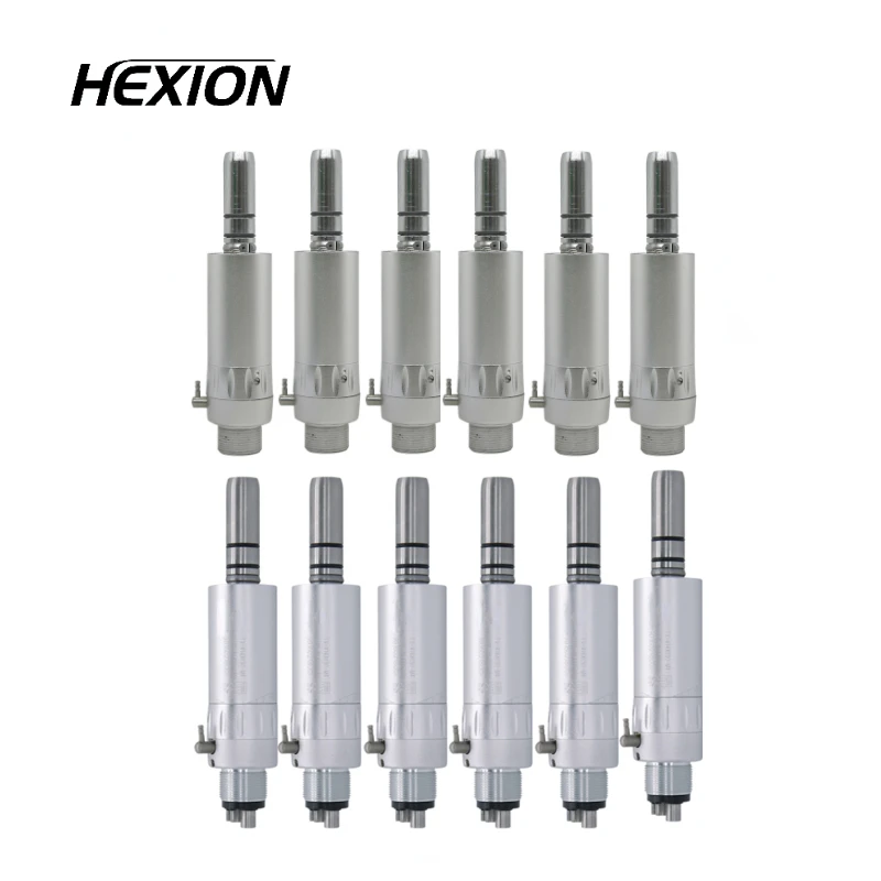 

HEXION Dental Low Speed Handpiece External Water Spray 1:1 E-type Air Motor 2/4 Holes Contra Angle Straight NSK Dental Handpiece