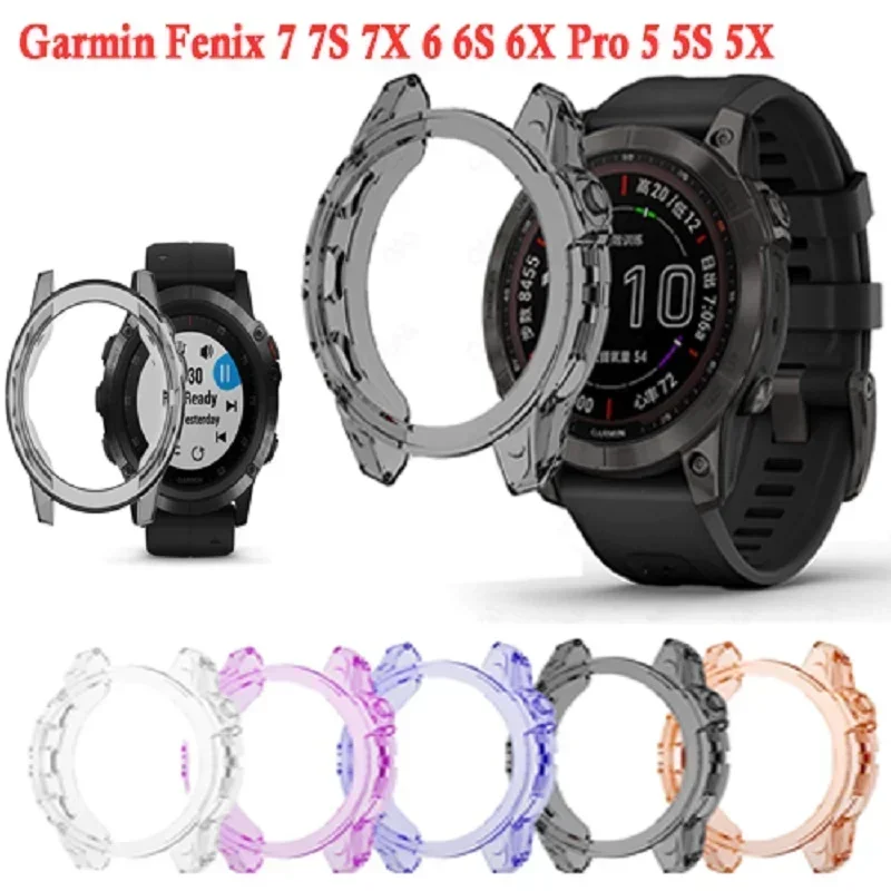 TPU Case For Garmin Fenix 7/6/5 Series - Soft Silicone Protective Cover