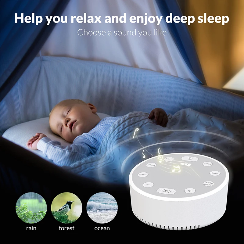 Intelligent Speaker White Noise Sleep Music Sound Adjustment Mood Sleeping Aid With Ambient Lighting 5