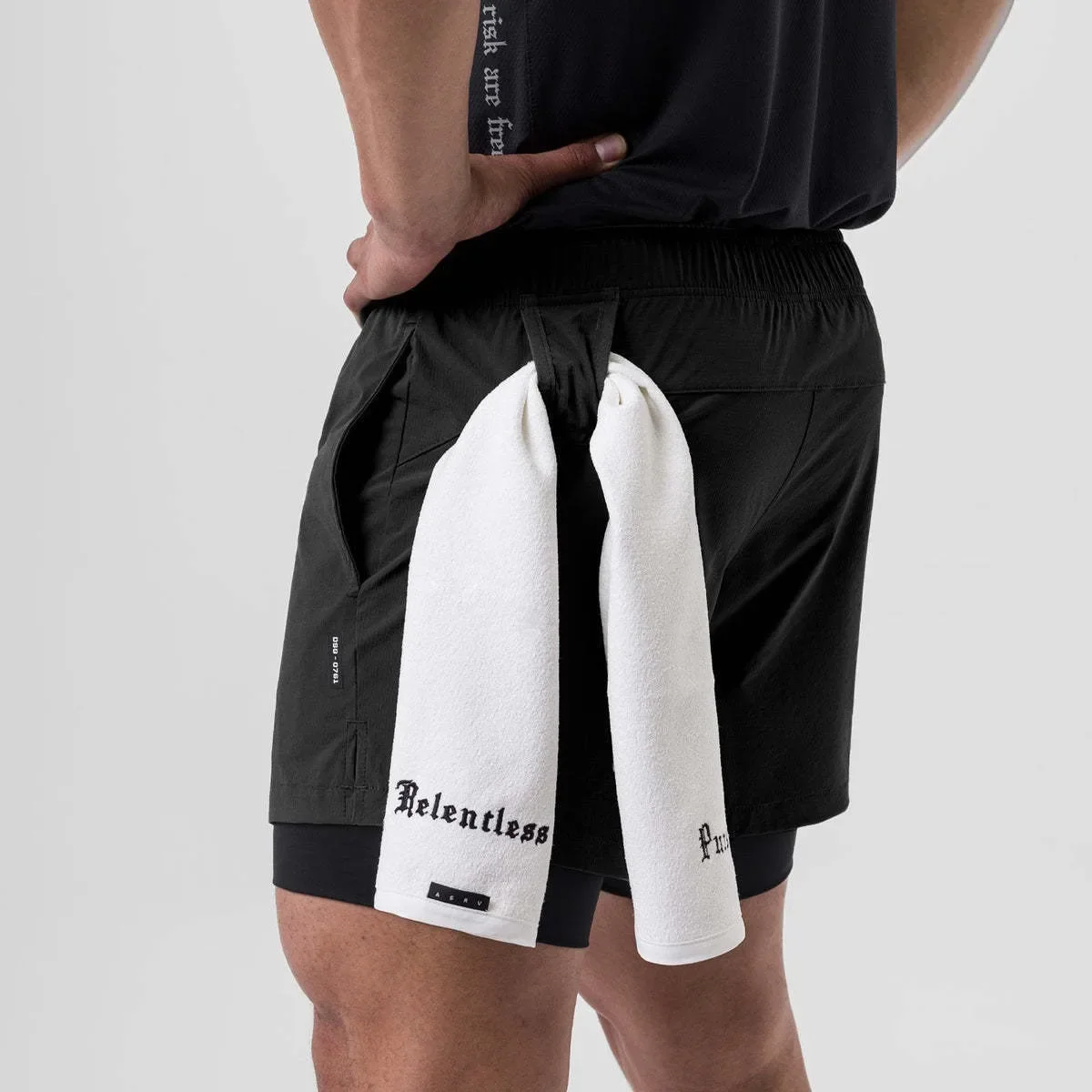 Men's Fitness Running Shorts Casual Slimming Sport Pants Double Layer Four-Sided Elasticity Summer Cross-Border