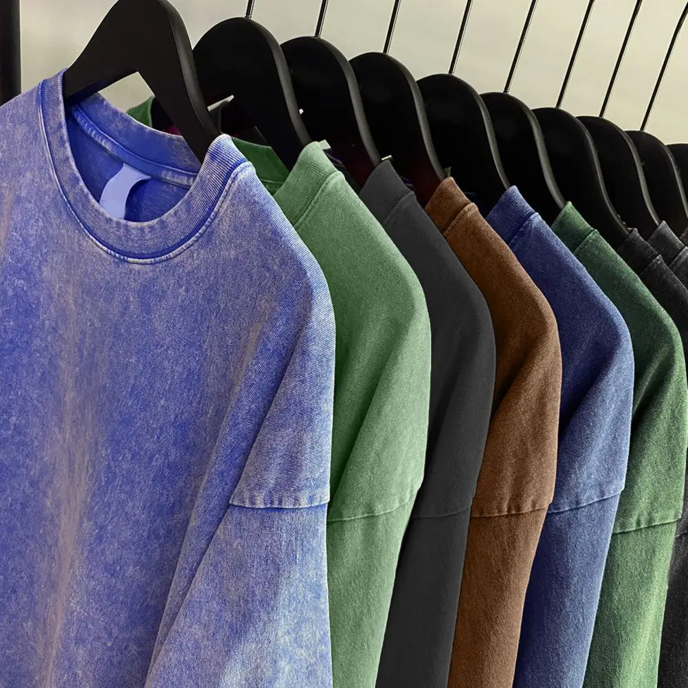 

Винтажная футболка, классические футболки в стиле Хай-стрит, футболки с коротким рукавом и круглым вырезом, топы, летняя мужская футболка в стиле Харадзюку, пуловер, мужская одежда