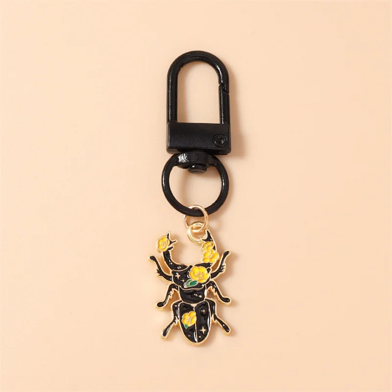 Aihua Niedlicher Insekten-Schlüsselanhänger (Zikaden, Skorpione, Bienen) für Damen, Panda-Schlüsselring, Handtaschenanhänger, Schmuck, Geschenke, Schmuckstücke – Detail 13