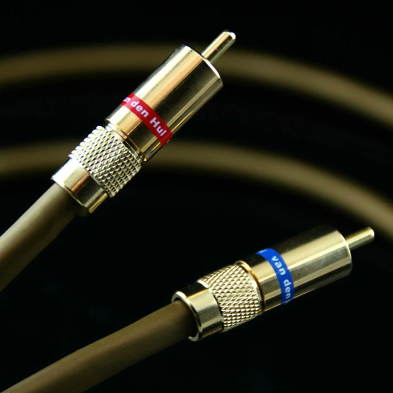 

Pair Van Den Hul VDH Hybrid RCA Cable HiFi Audio Interconnect Line with Gold Plated Plug
