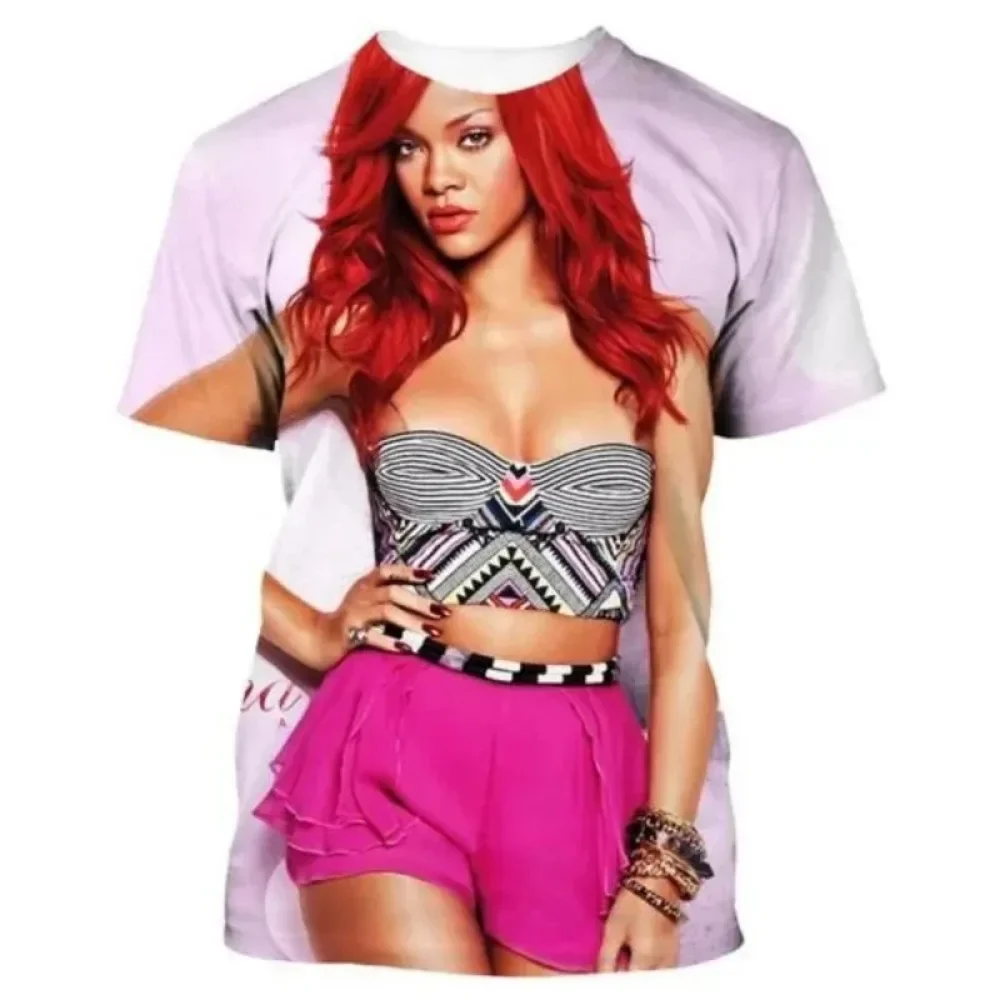 

Fashion Women Clothing New Famous Actress and Singer 3D Print T-shirt Hip Hop Street Unisex Tops Tees Harajuku Oversized