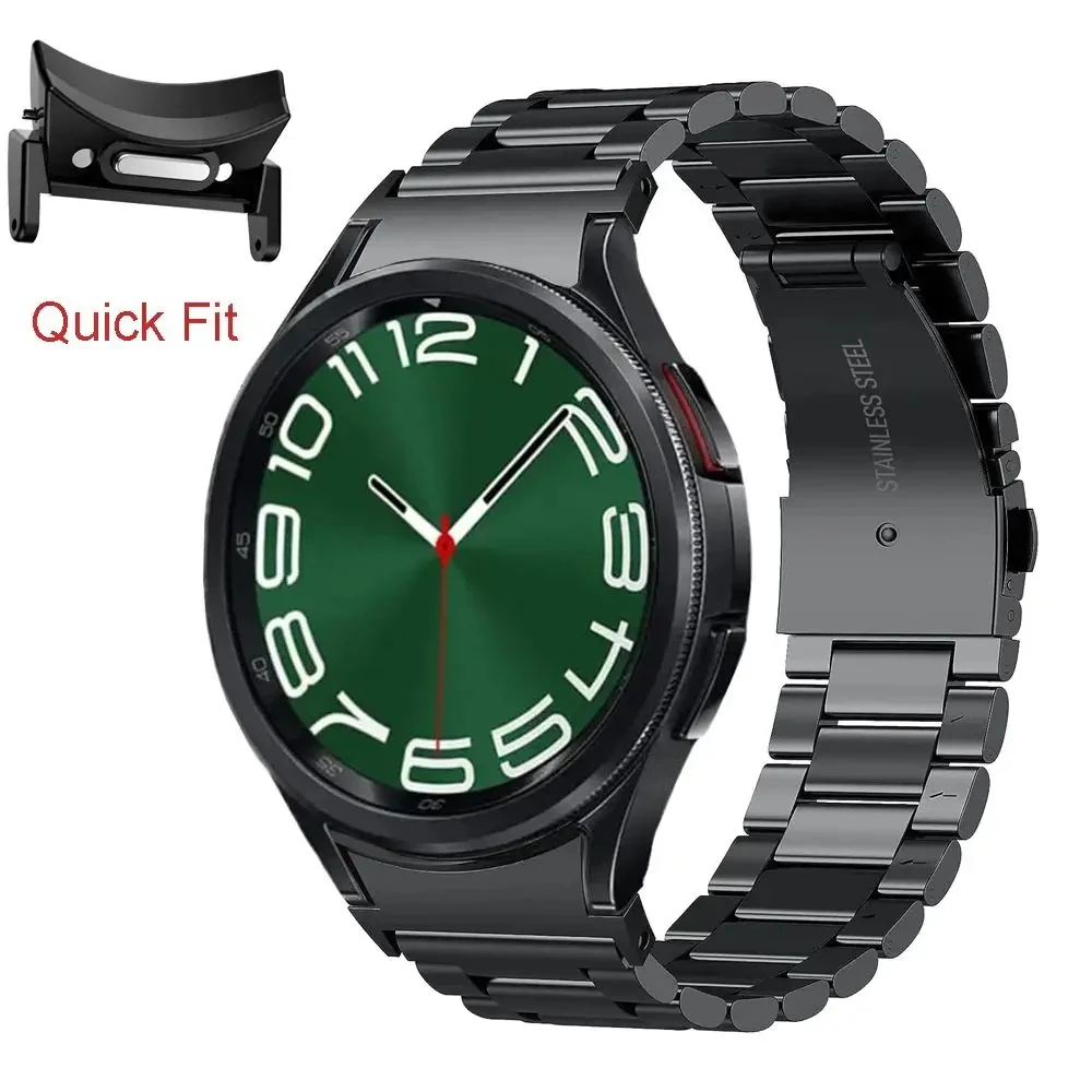 Elegant Stainless Steel Quick-Fit Watch Band – No-Gap Design