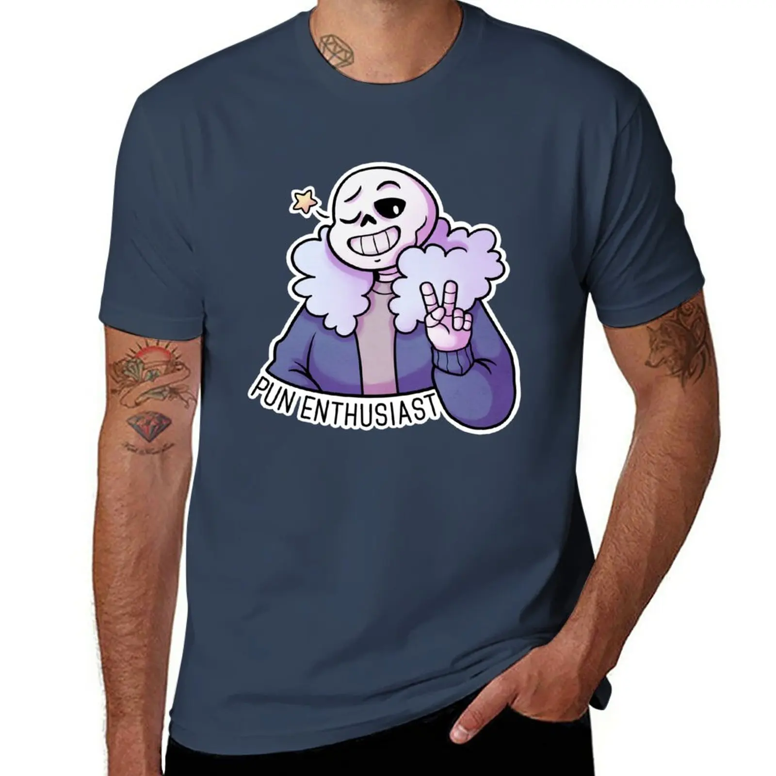 

New Sans. T-Shirt funny t shirt sweat shirt summer tops heavyweight t shirts Men's t shirts