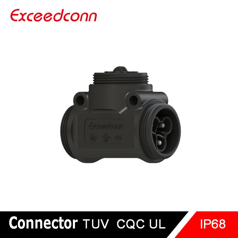 

10pcs/set Exceedconn Thread Crimping M20 3Pin 32A/17.5A 450V Power Connector IP68 Waterproof T Type Male to Docking 3 Way DIY GO