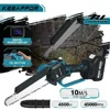 KEEAFFOR Brushless 8 Inch Electric Saw Automatic Oiler Chainsaw Garden Pruning Handheld Woodworking Tool for Makita 18V Battery 1