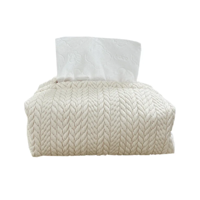 

Paper Drawer Box Cream Series New Fabric Tissue Box Storage Box
