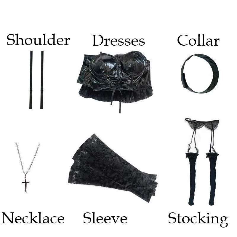 Death Note Misa Amane Gothic Dress Cosplay Costume