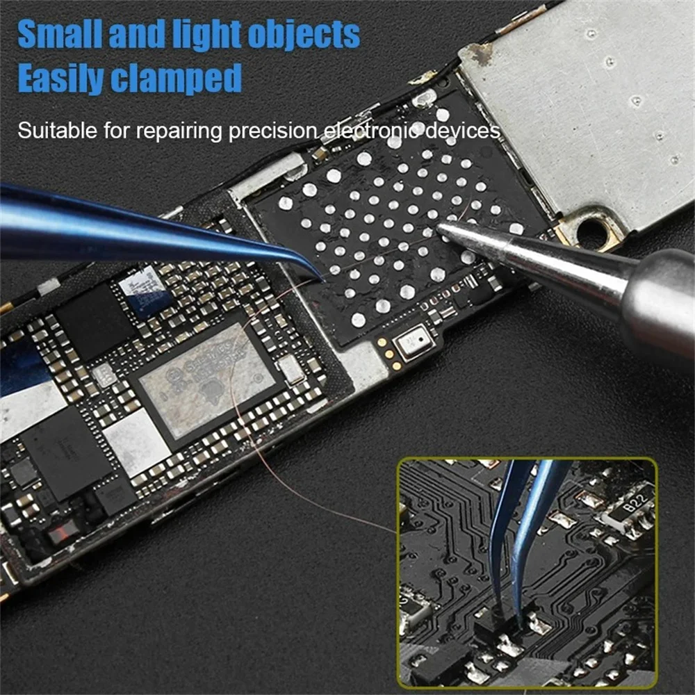 Tweezers Professional Titanium Alloy Tweezers Precision Tweezers Repair For Phones Tablet Laptop Fly Line Motherboard Antimagnetic Forcep