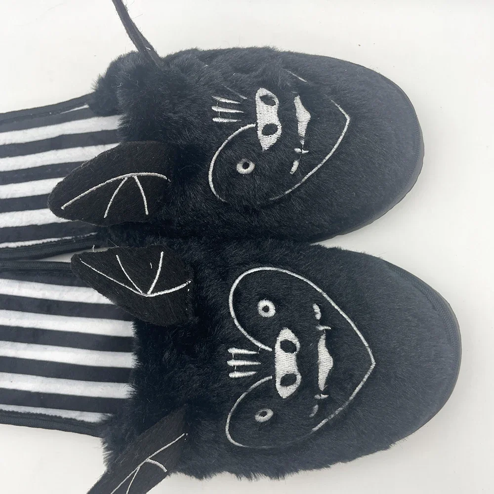 Bat Plush Slippers Warm Comfortable Non-slip Plush Slippers Men Women Indoor Home Funny Cotton Soft Soled Shoes  Autumn Winter 5