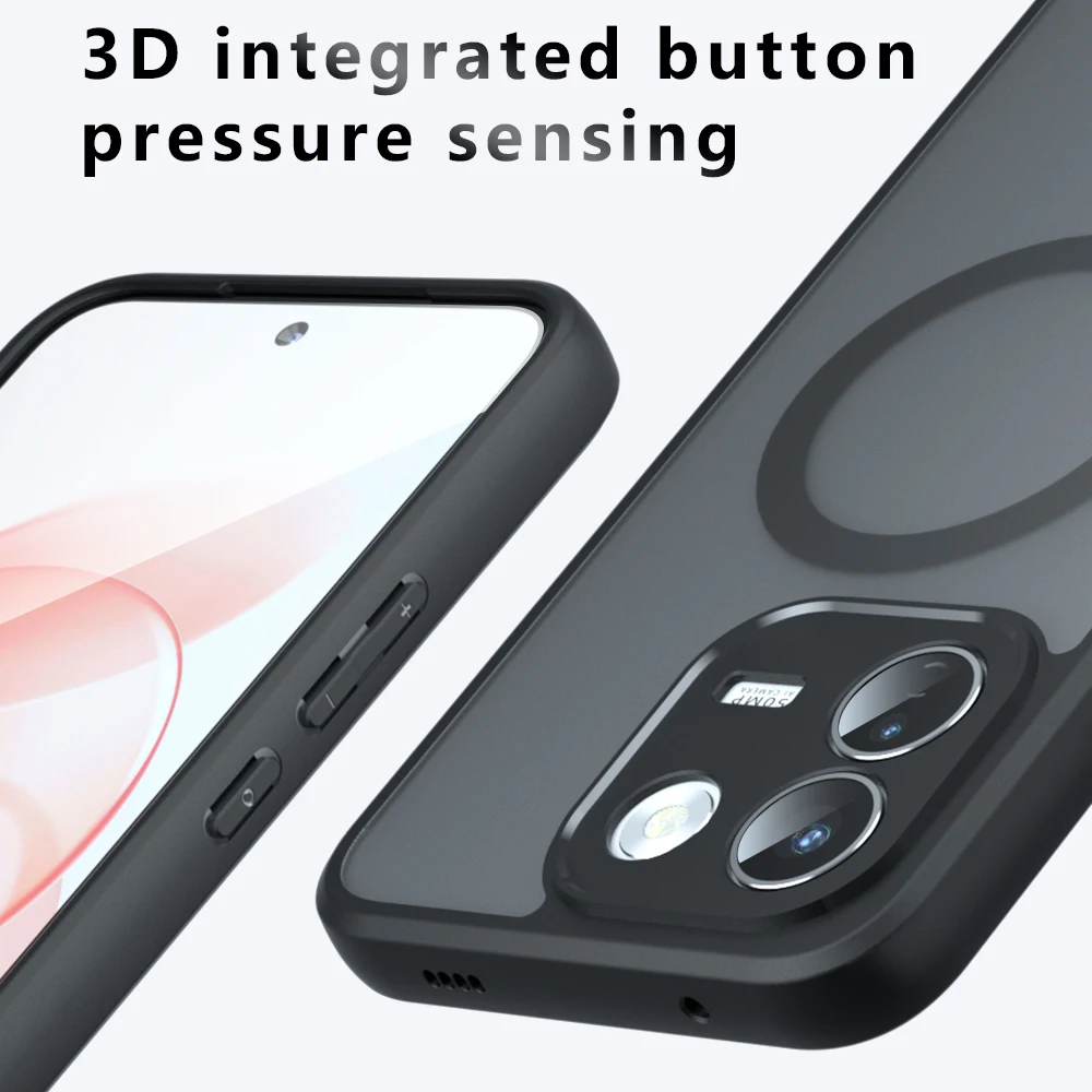 Magnetic Wireless Charging Shockproof Back Case