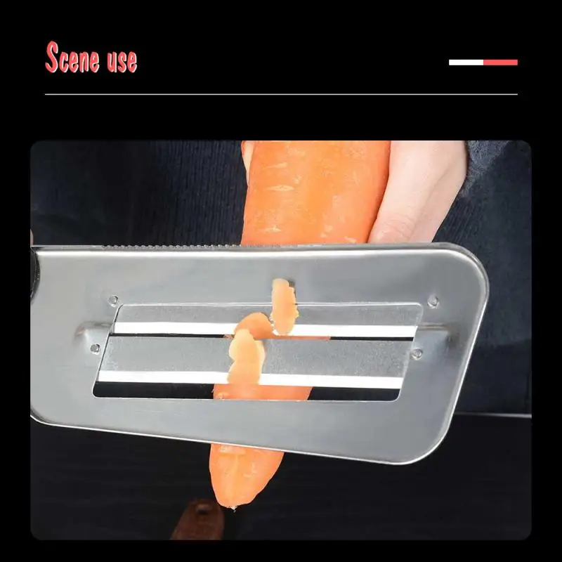 Egetable Slicer Knife Egetable Slicer Knife Double 2 Slice Blade Slicing Kitchen Fish Scale Cleaner Knive Cabbage