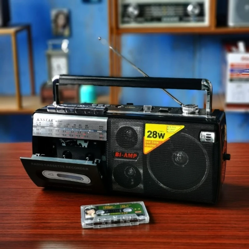 Old-fashioned Nostalgic Cassette Tape Recorder Antique Machine Elderly FM  Radio Retro Portable Card caixa de som Bluetooth Audio - AliExpress