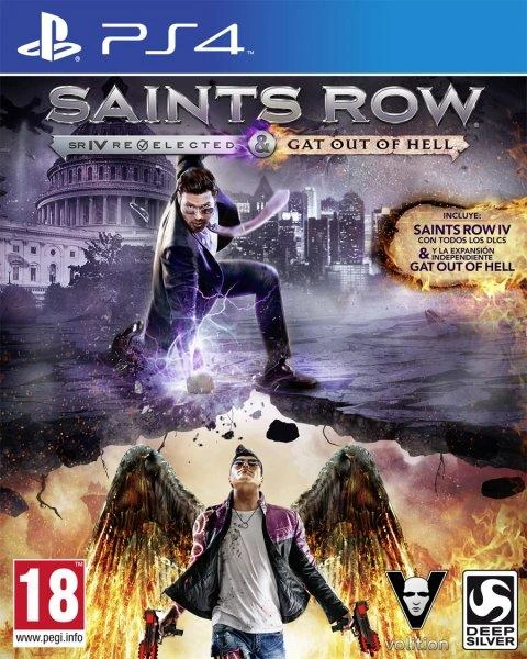 Santos row v reeleito + gat para fora ps4 jogos playstation 4 koch