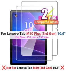 10.6 Inch Tempered Glass Screen Protector for Tablets - Enhanced Protective Film (2PCS Tempered Glass)