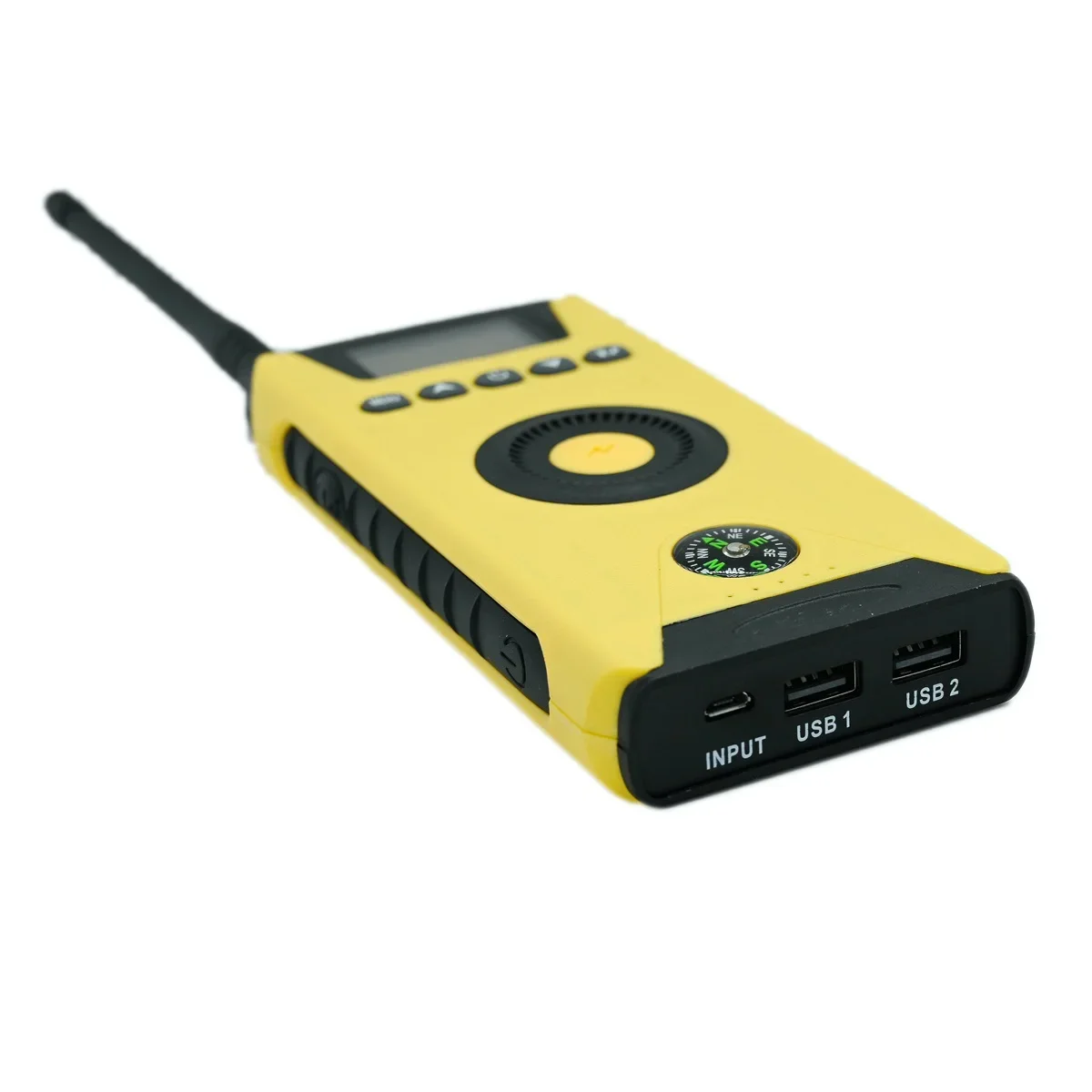 CY919 Handheld Walkie UHF Wireless Charge Solar Energy Power Bank Flashlight Compass FM Radio Outdoor Camping Interphone 5
