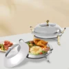 Luxury Stainless Steel Round Chafing Dish for Buffet and Catering