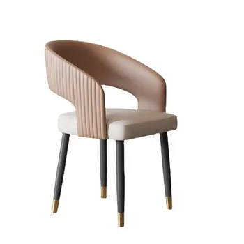Nordic Italian Dining Chairs With Armrest Modern Beauty Luxury Dining Chairs Trendy Ergonomic Silla Comedor Kitchen Furniture