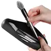 Trendy Travel Makeup Brush Holder, Silicon Material Portable For Getting Ready, Travelling, Cosmetic Case Makeup Organizers 2