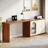 Computer Desk L Shaped with Drawers, Modern Corner Home Office Desk with Reversible Storage Cabinet, Long Study Writing Desk 3