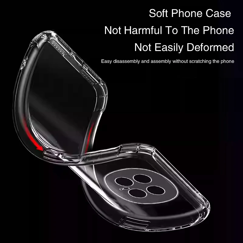 Luxury Airbag TPU Soft Silicone Crystal Clear Phone Case