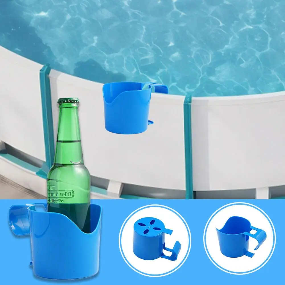 4pcs Swimming Pool Cup Holder Storage Rack Swimming Pool Beverage Beer Cup Holder Hand Soap Hanger Shelf